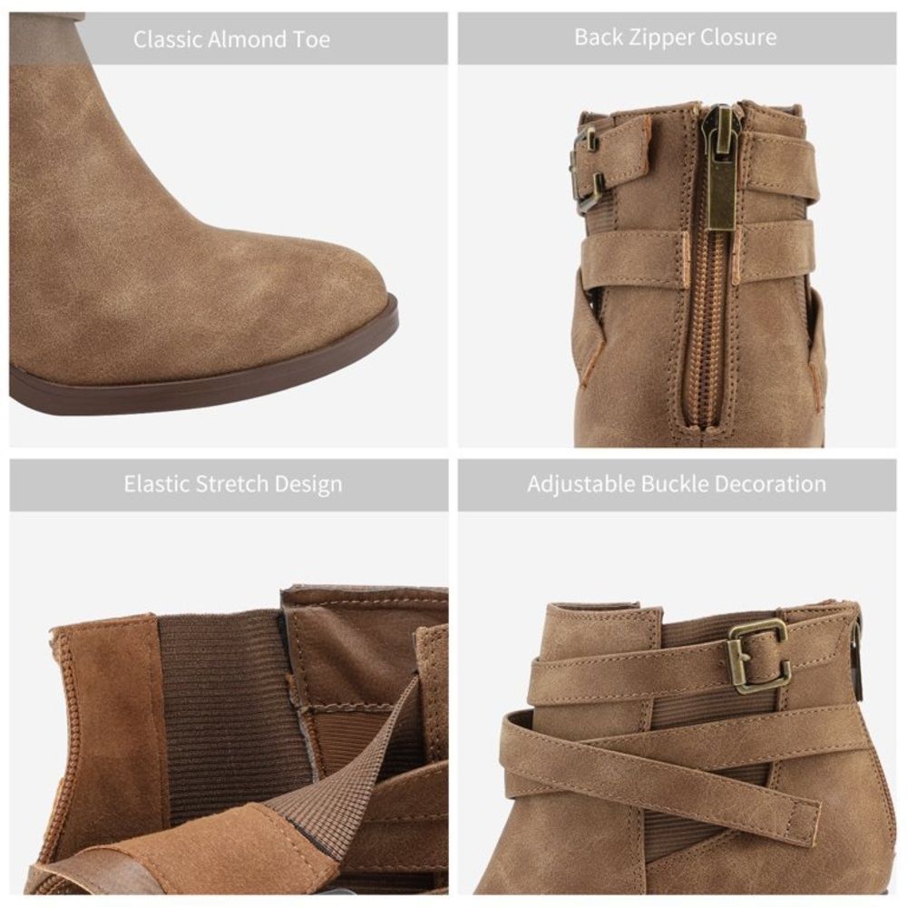 Toetos Women’s Moro Boots sz 12 Buckle Side NEW #D405 - Picture 2 of 8